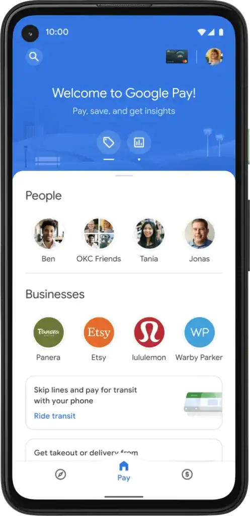 google-pay-app-interface