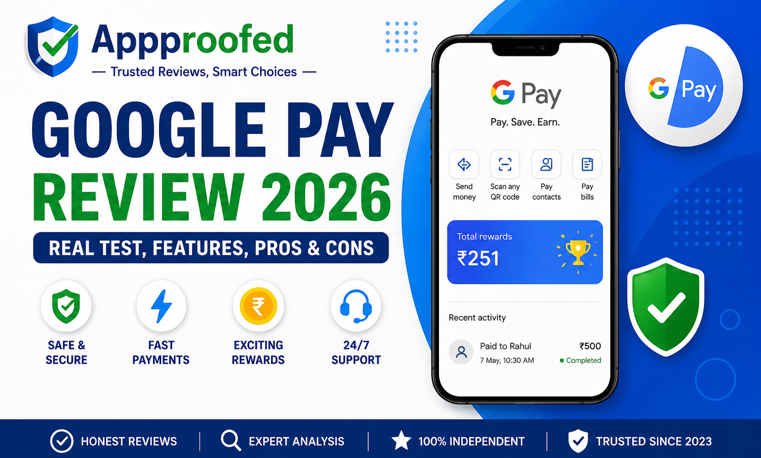 Google Pay review 2026 India real test safe or risky full review