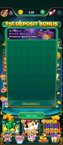Club INR app home screen shown during testing