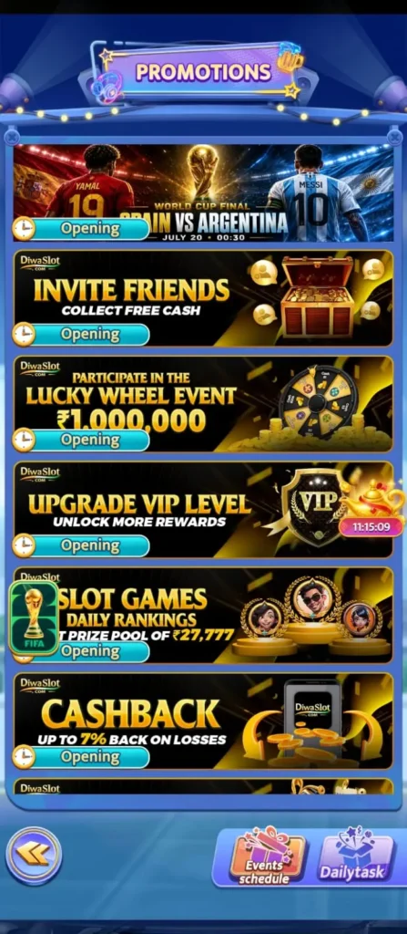 Diwa Slots APK Review interface shown during Android app review and testing