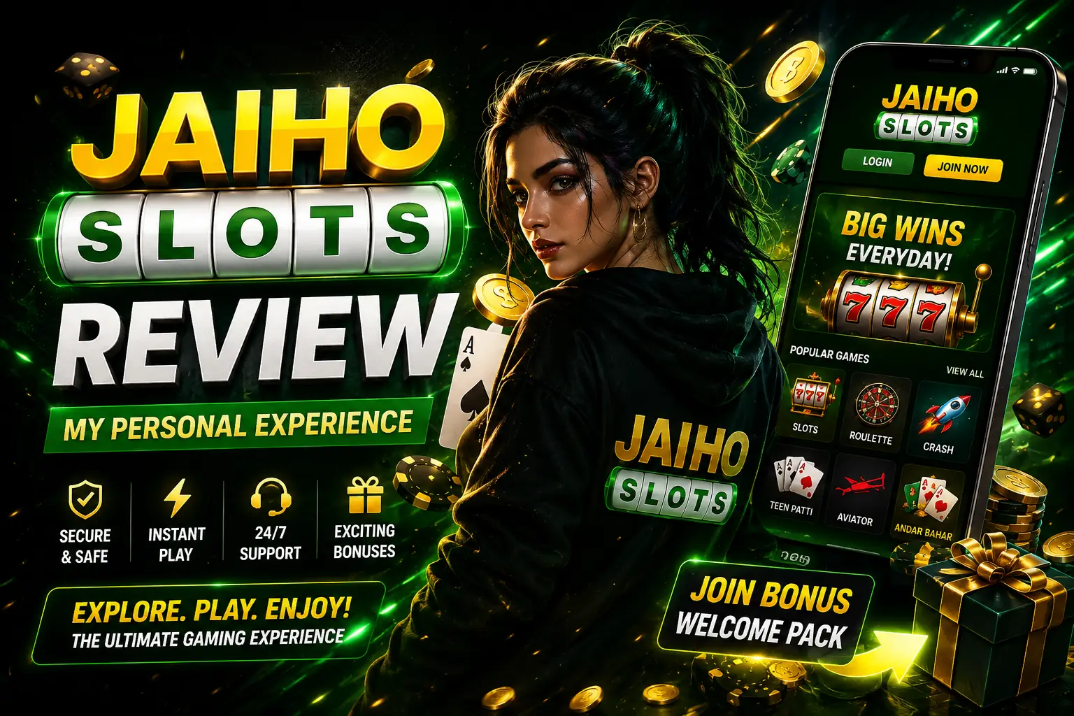 Jaiho Slots Review – Honest personal blog review covering gameplay, interface, registration and mobile experience