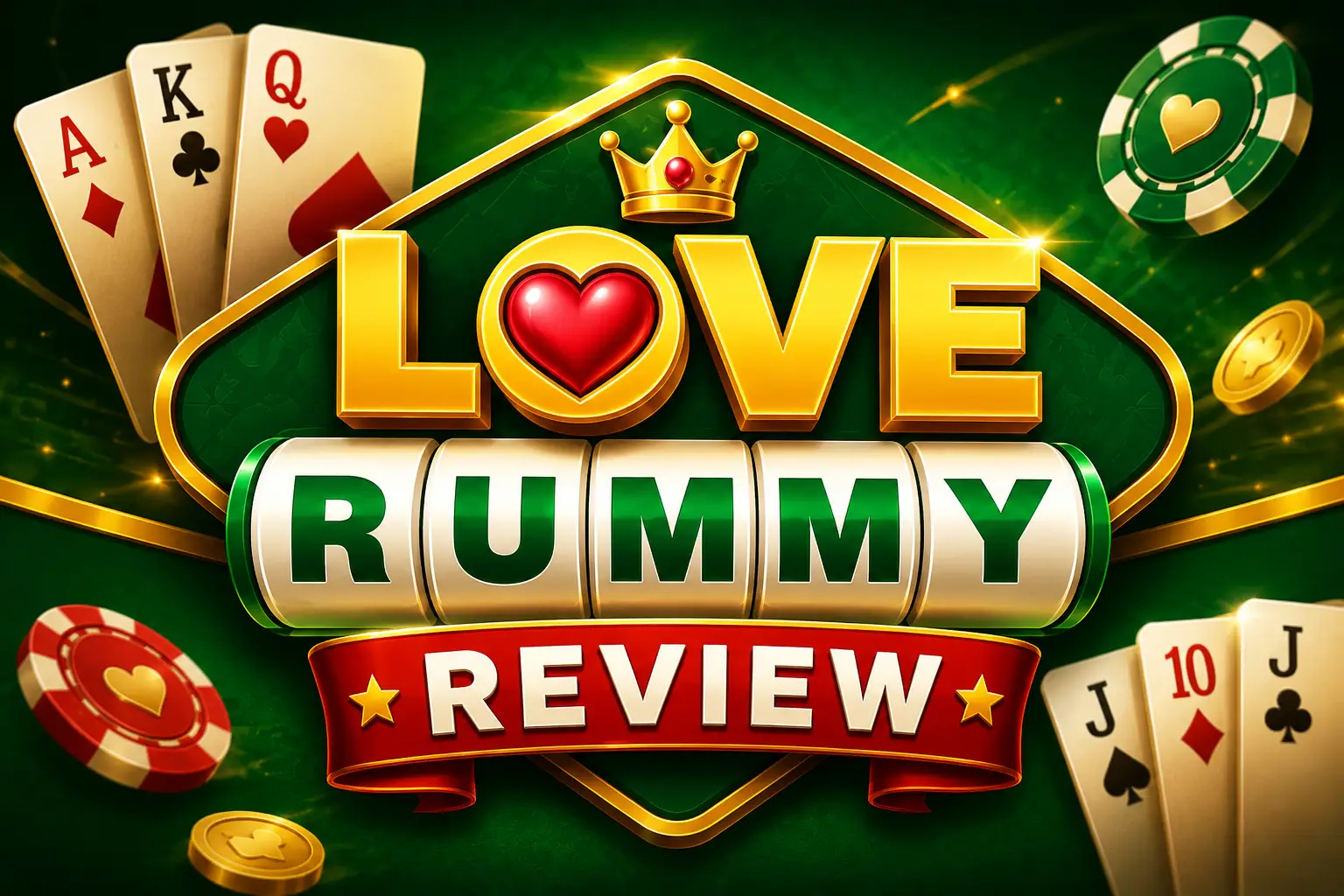 Love Rummy Review featured image showing mobile app gameplay and interface