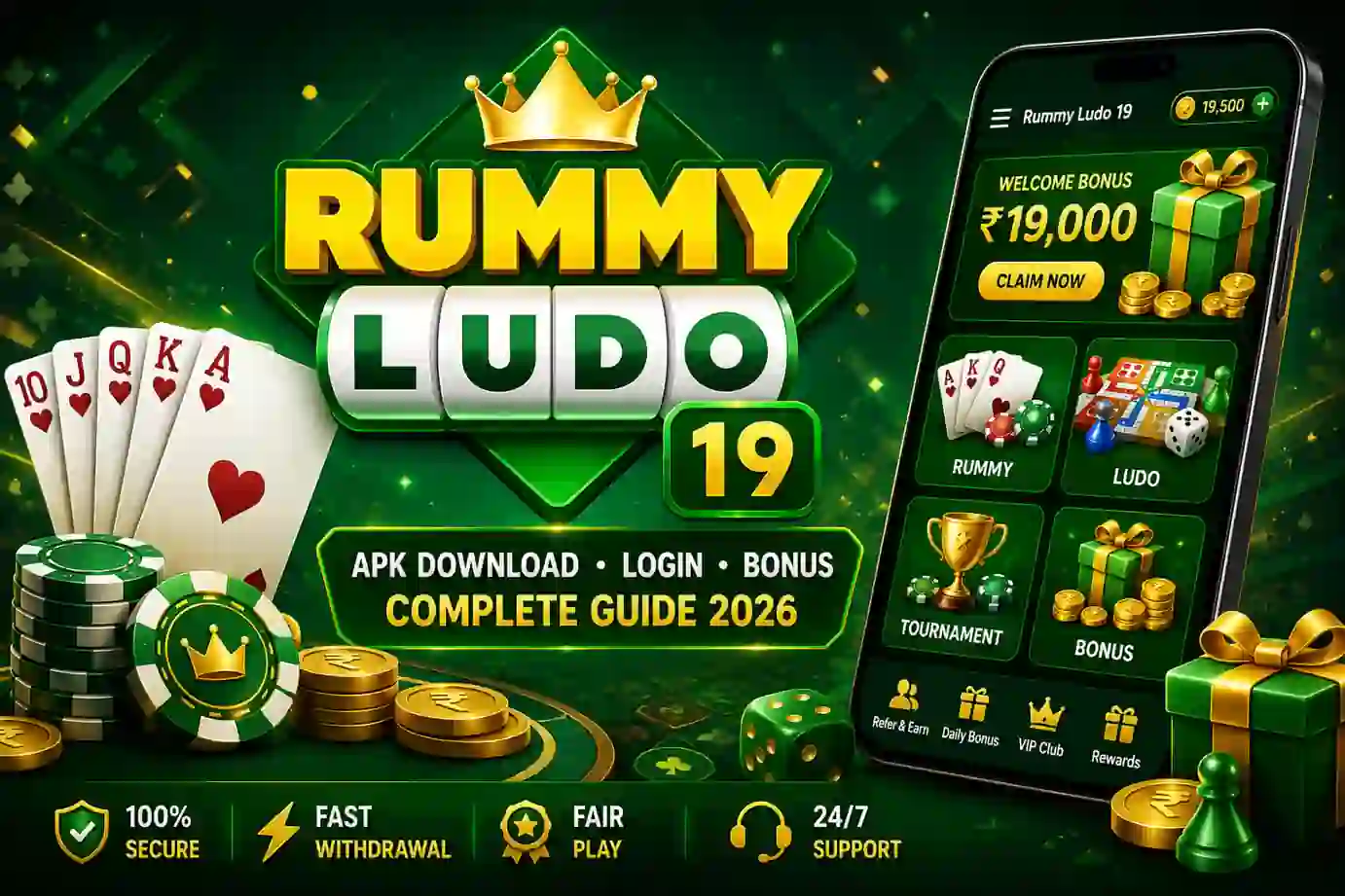 Rummy Ludo 19 Review 2026 with gameplay features and Android app overview