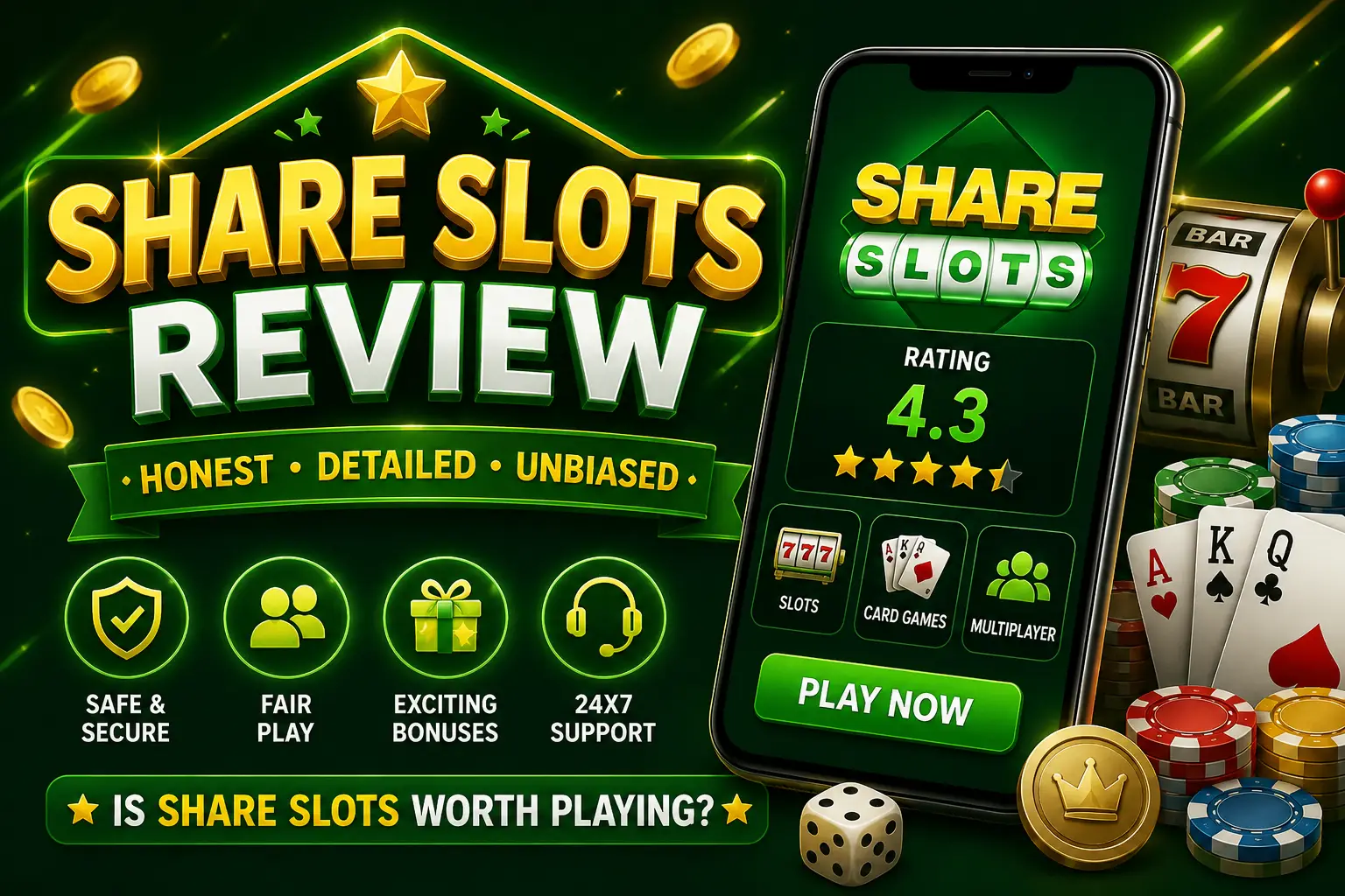 Share Slots Review – Complete Mobile Gaming App Review 2024