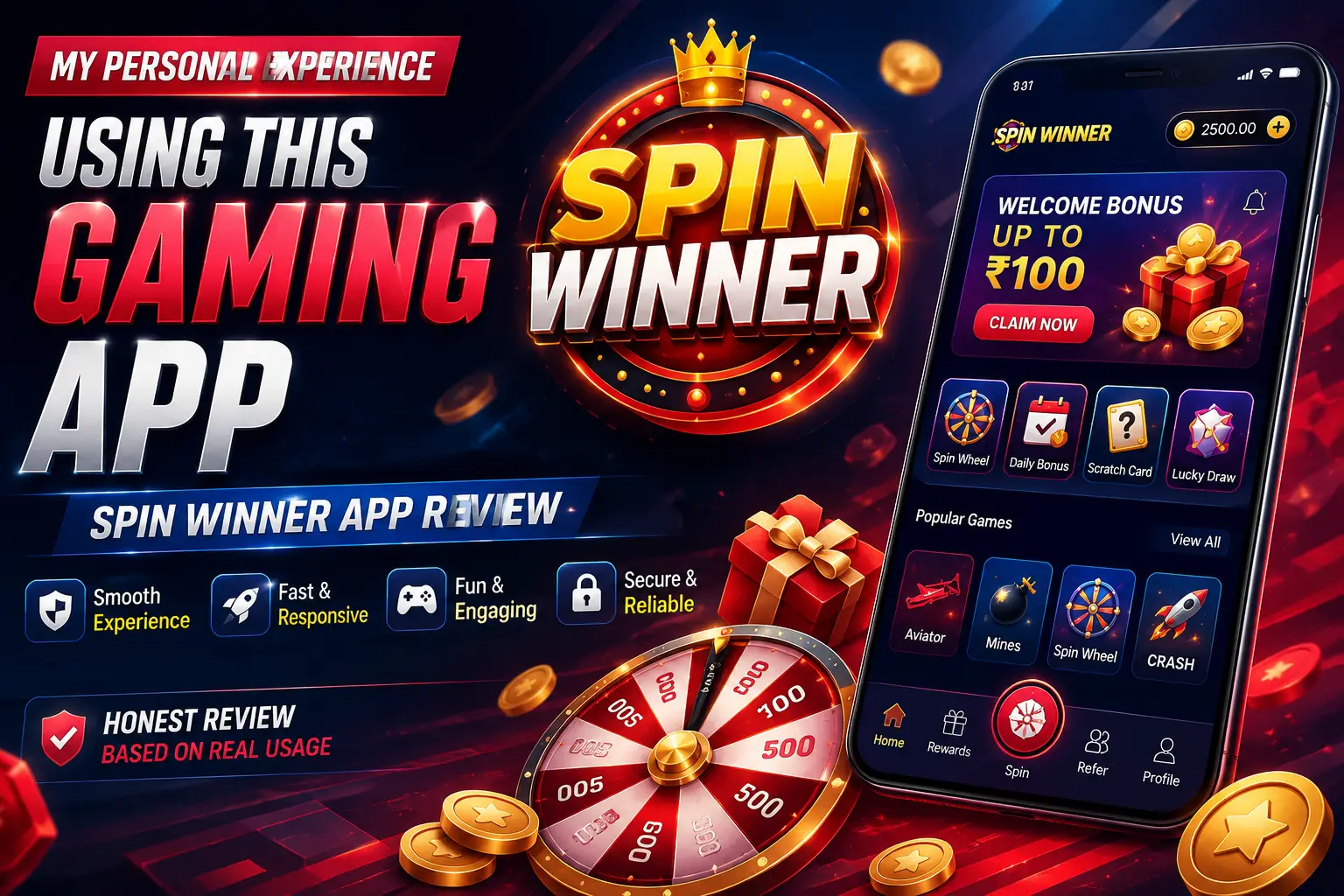 Spin Winner Review – mobile gaming app overview and first impression on Android device