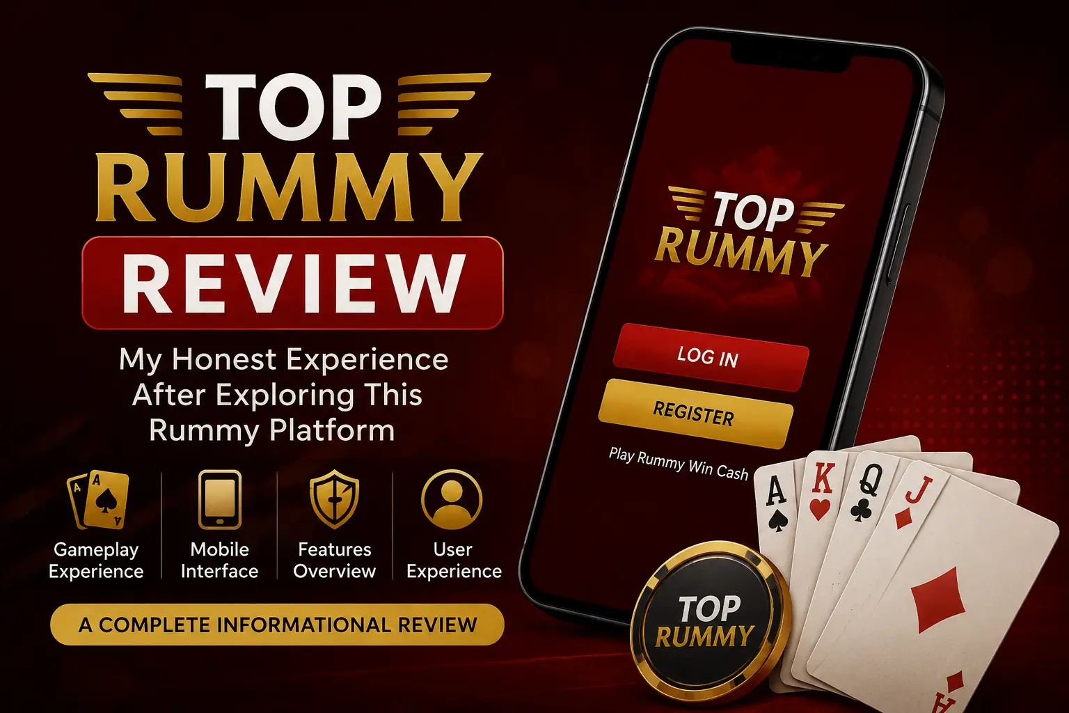 Top Rummy gameplay screen displaying cards, game table layout, and player interface during a rummy match