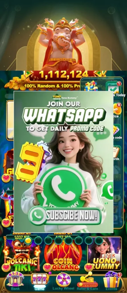 Yono Rummy multiplayer table showing turn timer and in-game chat emote options
