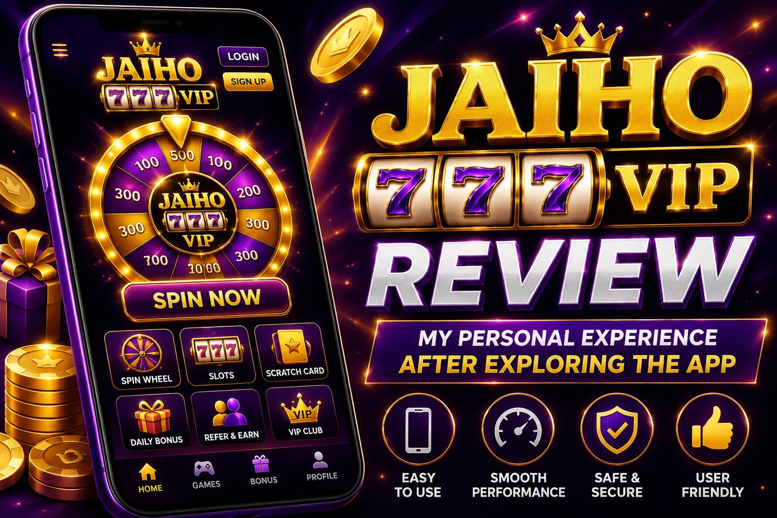 Jaiho 777 VIP logo used in my personal review after exploring the app