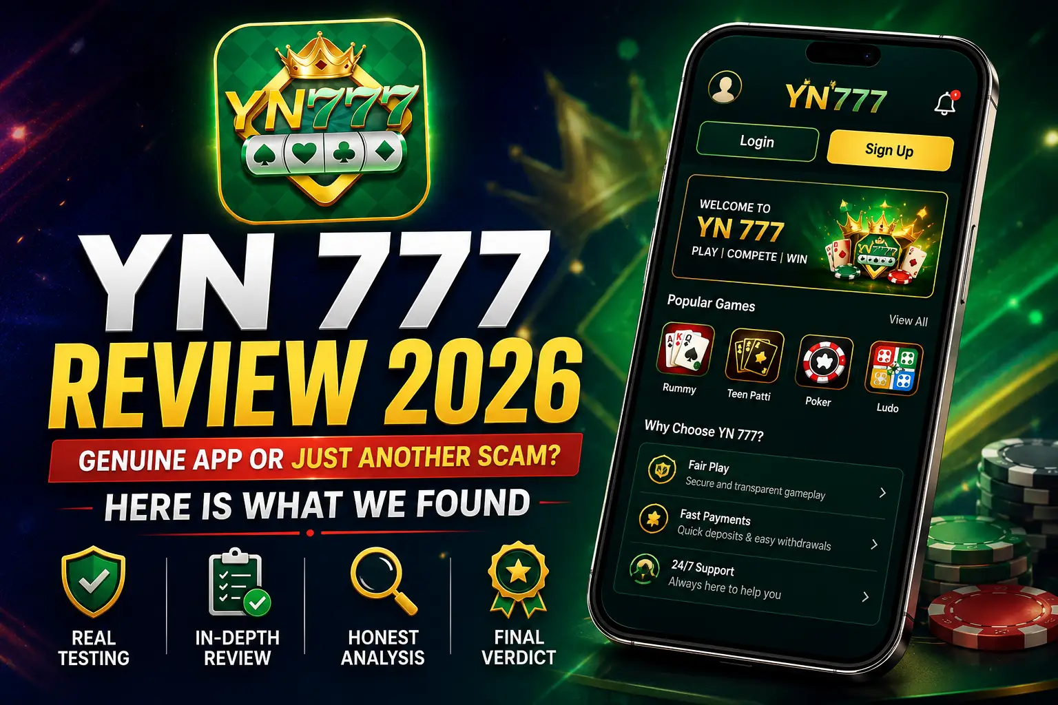 YN 777 App Review 2026 — Tested and Verified Gaming Platform for Android Users in India