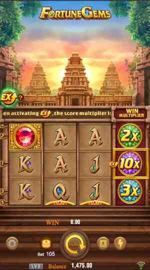 Gems Fortune II slot game screen