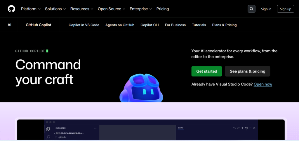 GitHub Copilot coding assistant listed in the top 10 AI tools in 2026