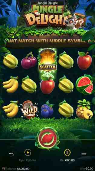 Jungle Delight slot game screen