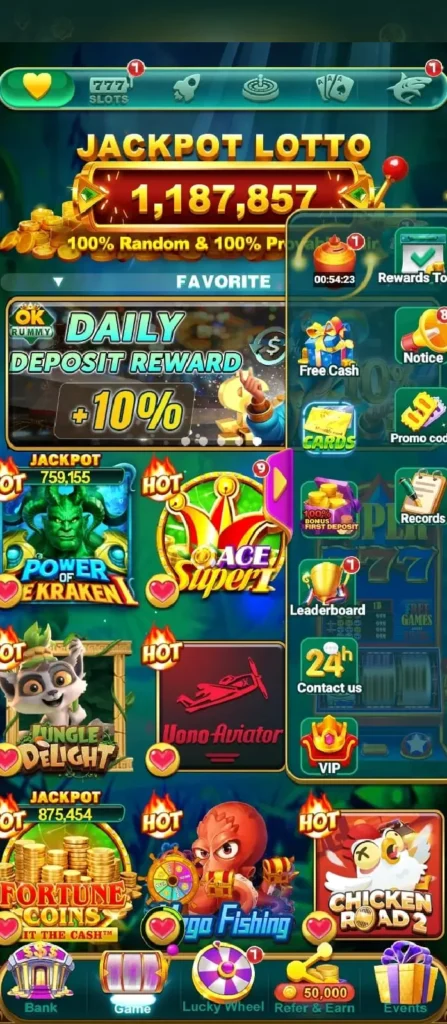 Valid OK Rummy set example with same rank cards from different suits